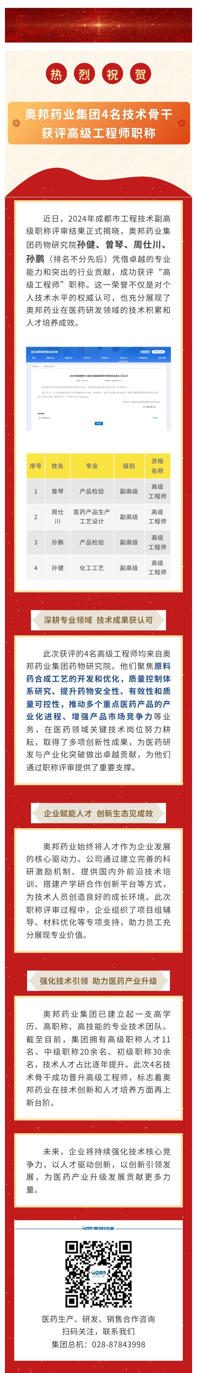 奧邦藥業(yè)集團(tuán)4名技術(shù)骨干獲評高級工程師職稱.jpg